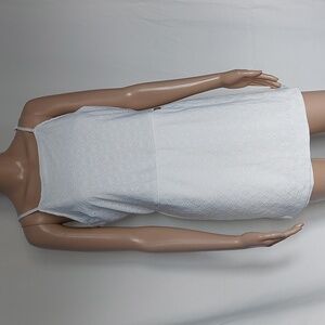 Wallflower‎ White Eyelet romper Junior's Dress Skirt Short Size XL